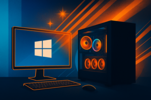 Schlichter Desktop-PC ohne RGB-Design im DIY-Copilot+ Projekt